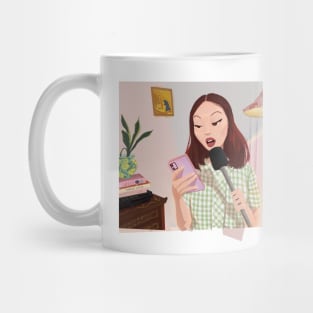 mina le serving the Tea Mug